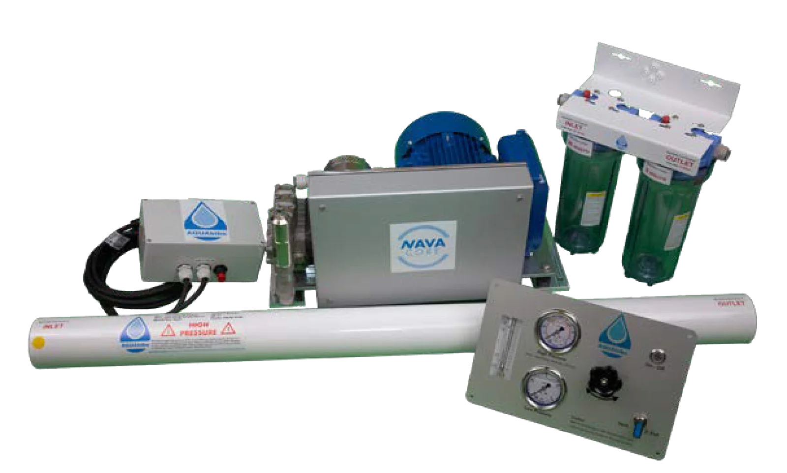 Wassermacher/Watermaker für Yachten und Boote – AQUAbibe NAVA CORE, Premium All-in-One Desalinator für leistungsstarke Trinkwasseraufbereitung